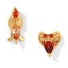 New Design Movie Villain Stud Earrings Gold Color Cubic Zirconia Women Girls Jewelry