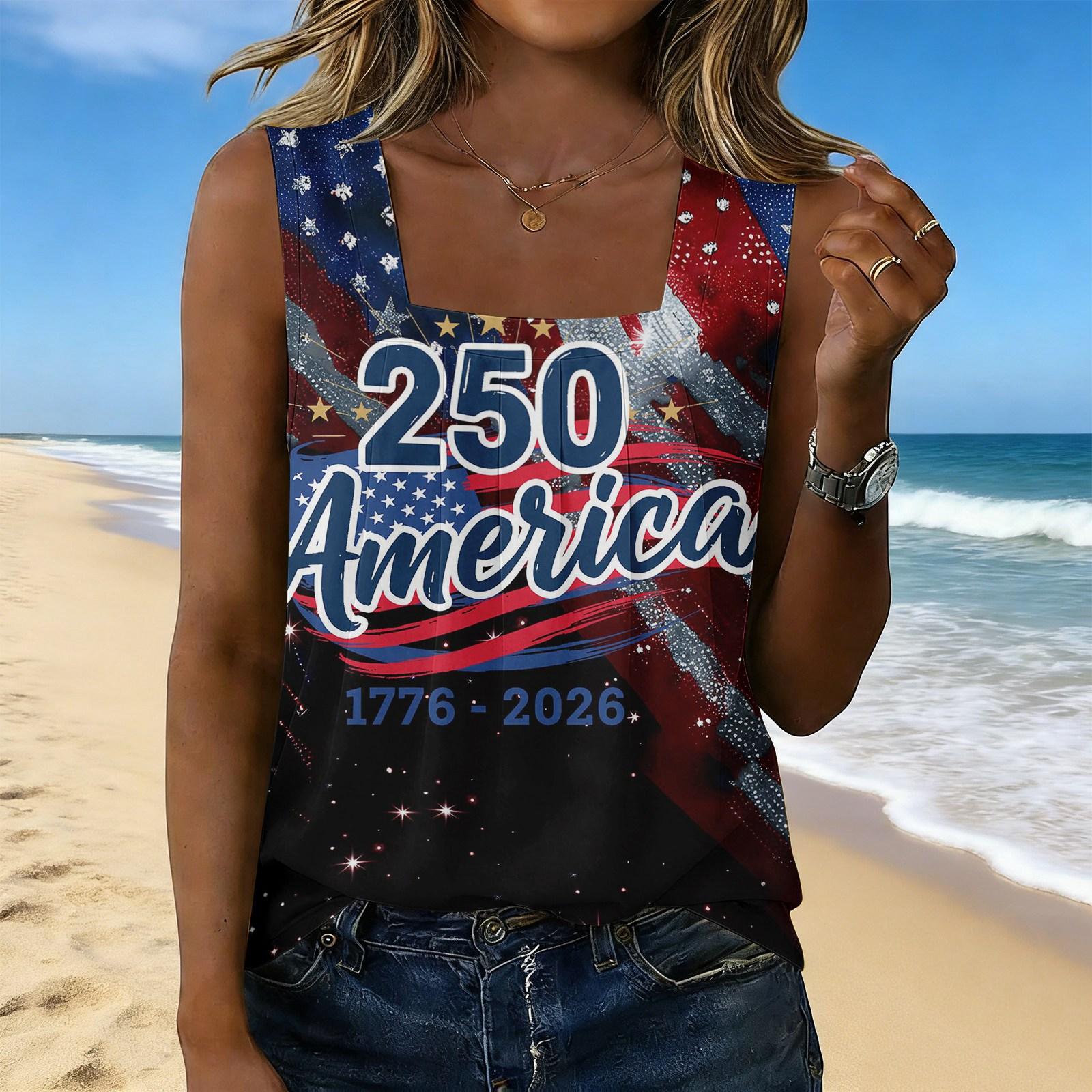 Women s Fashion Sexy Pleated Square Neck Sleeveless Vest Top XXXL чёрный