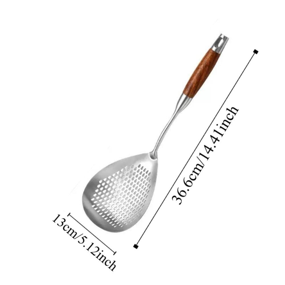Durable Food Strainer Spoon Stainless Steel Drain Spoon New Kitchen Strainer  Kitchen Use