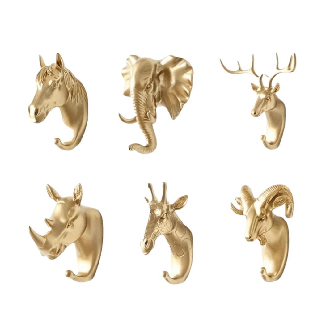Multi-function Horse Deer Elephant Rack Wall Mounted Giraffe Hooks New Decorative Coat Caps Racks