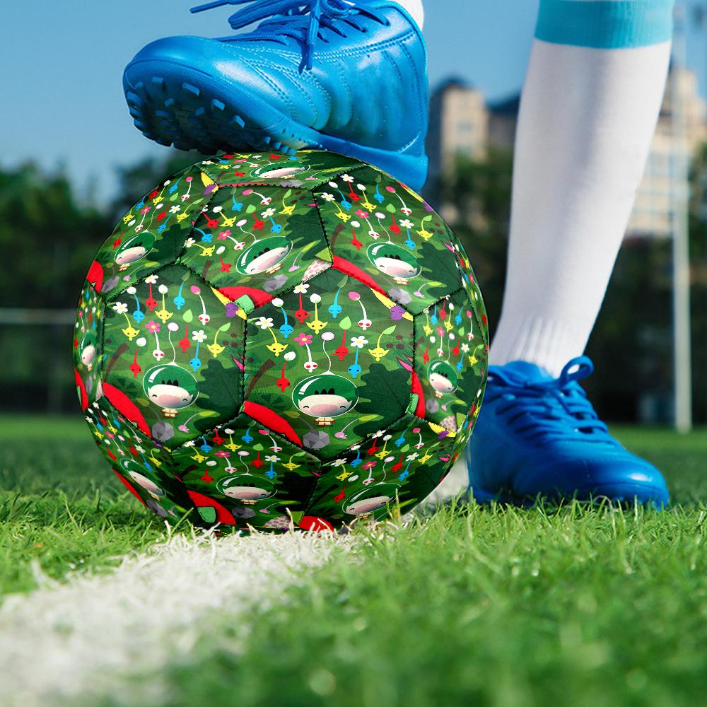 Pikmin Theme Size 5 Soccer Ball, Suitable for Both Indoor and Outdoor Matches, a Gift Suitable for Everyone.