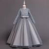 Girls' Sequin Princess Evening Gown for Birthdays and Performances