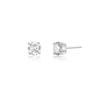 LUNNE 14k Round Brilliant 0.1 Carat Moissanite Earrings (14k Gold) #MOE02