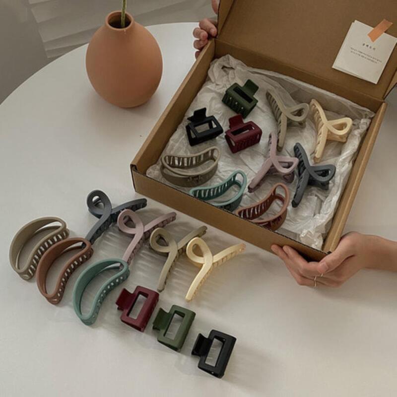 Muiro Feminine Women s Hairpin Casual Simple matte hair clip set (version 1)