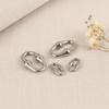 2Pcs Stainless Steel Bone Joint Shaped Pendant DIY Jewelry Supplies Easy To Attach for Personalized Gifts
