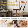 12PCS Comfortable grip Special Shape Paint Brushes  Handmade craft painting