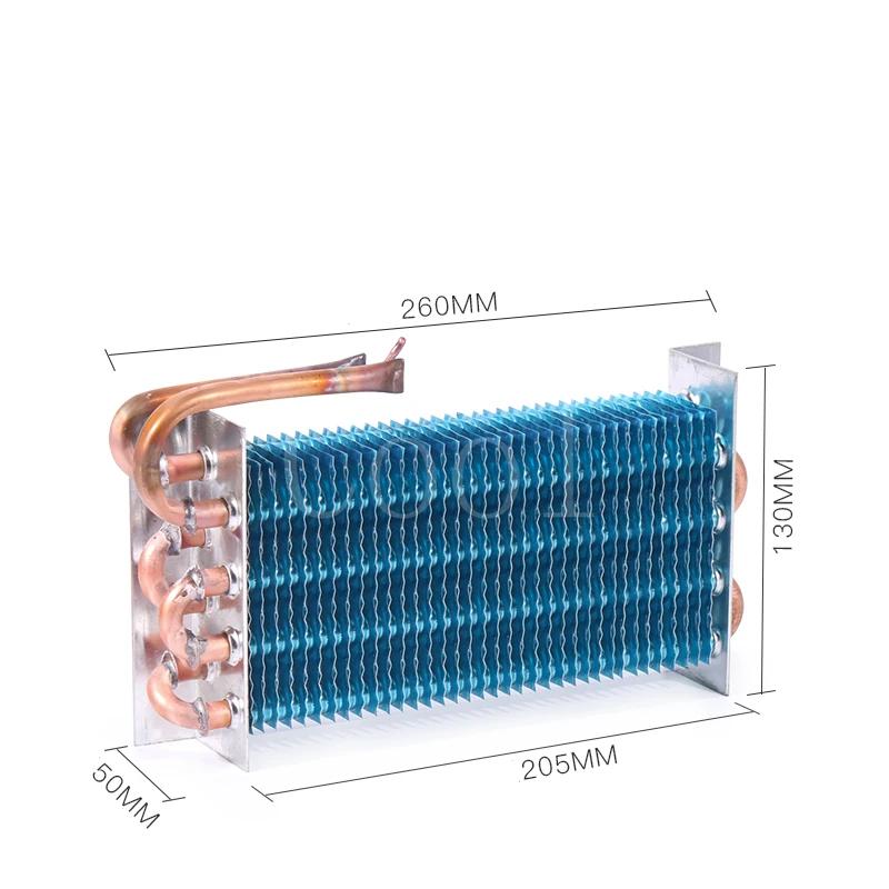 Evaporator Freezer Refrigerator Refrigerated Display Cabinet Copper Tube Fin Air-cooled Condenser 260-50-130MM 260-50-130MM