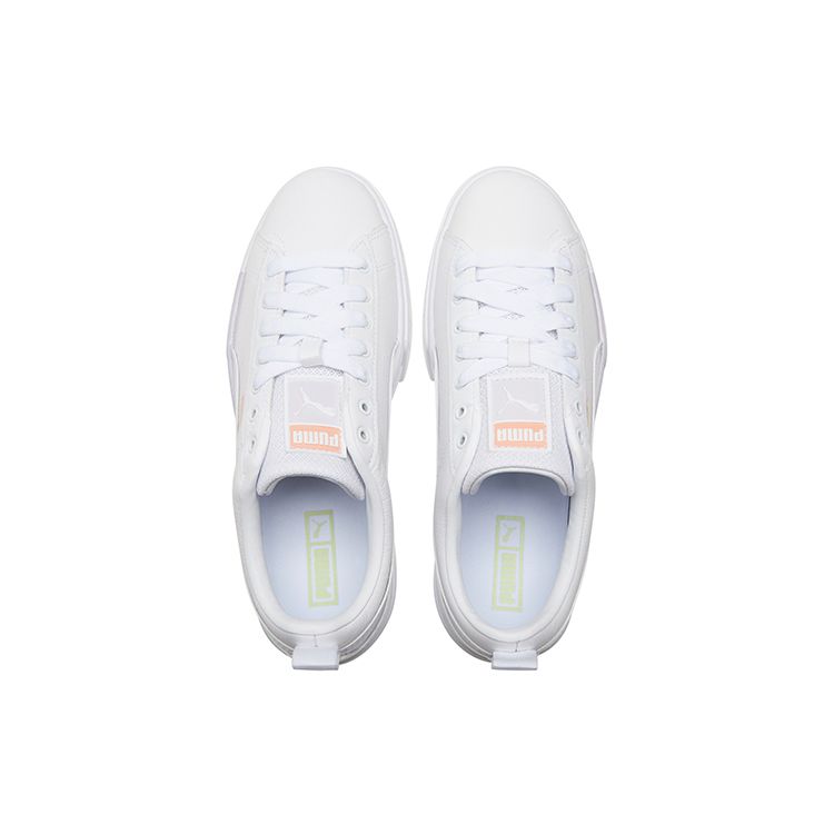 Puma Mayze Wear-Resistant Thick Sole Sports Sneakers Women Sneakers White 384851-01