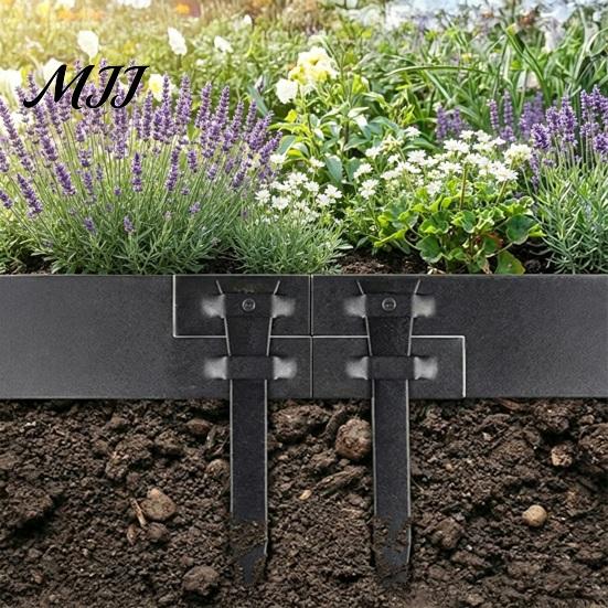 Steel Edging Fasteners 10Pcs 12" Landscape Stakes, Heavy Duty Garden Anchoring Spikes, Pet Fence Ground Spikes Border Stakes for Outdoor Lawn Terrace
