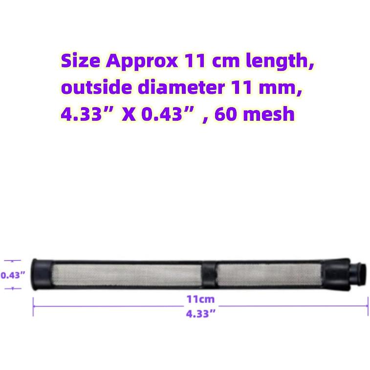 Airless Sprayer Filter Set for Graco 390 395 490 495 595 3400 Sprayer, 3 Kinds of Straw Filter Spray Pump Inner Core Filter Gun Filter, 246385 246384
