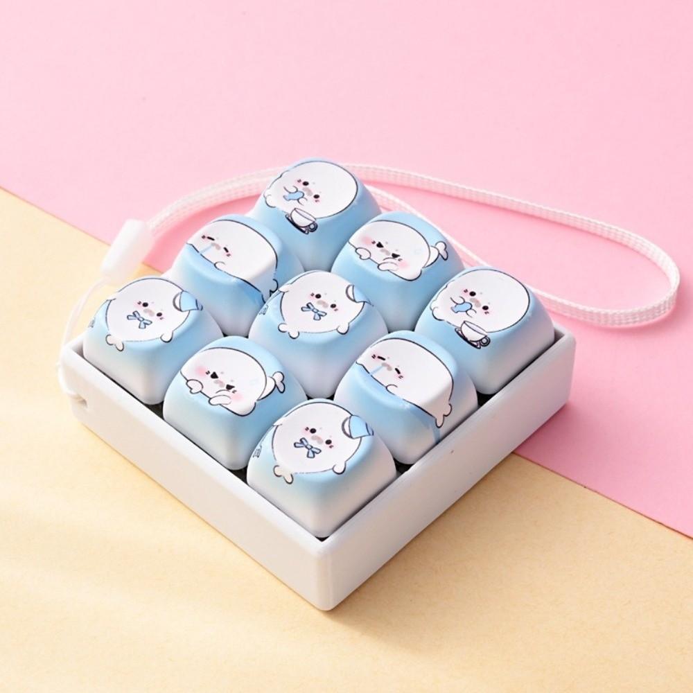 Cat Paws Keyboard Fidget Keyring Finger Button Mechanical Keyboard Keycaps Keychain Children