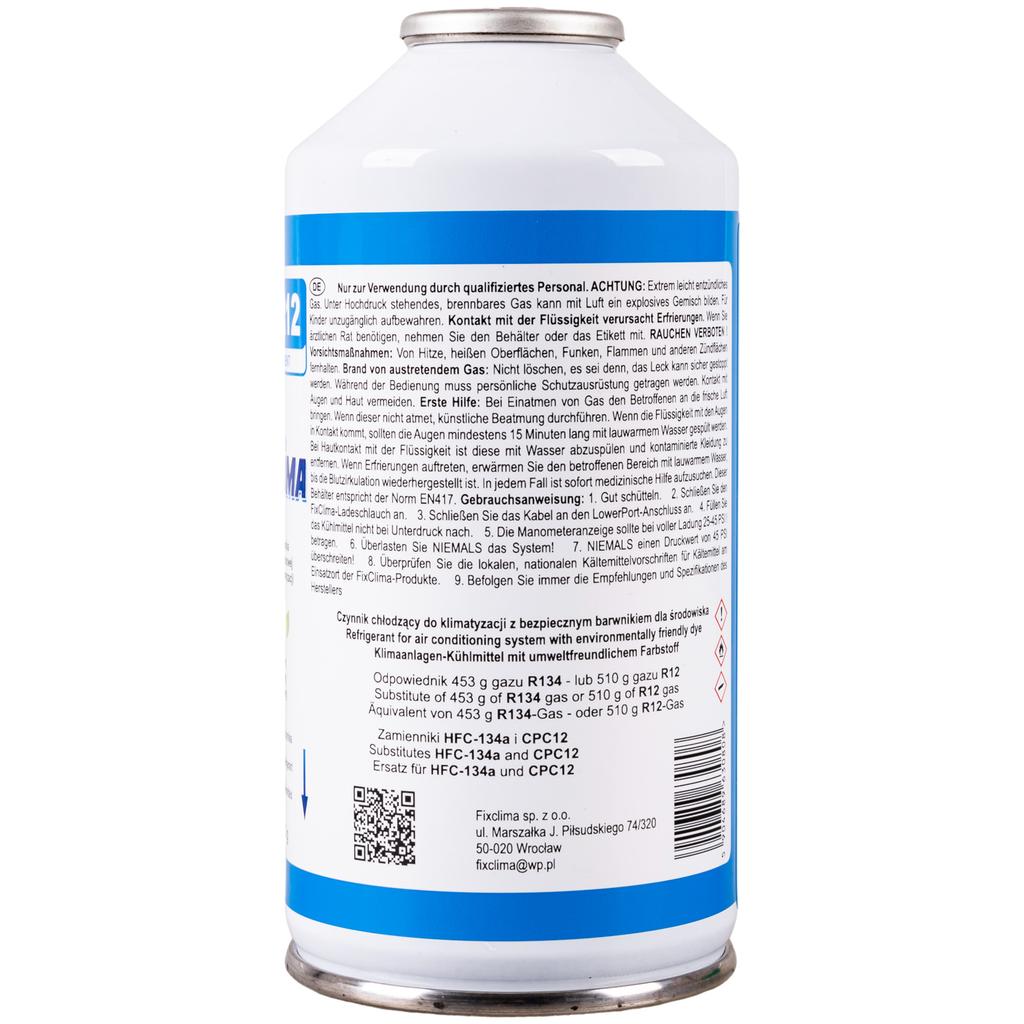 Kit di riempimento aria condizionata Refrigerante R134a 2x Gas