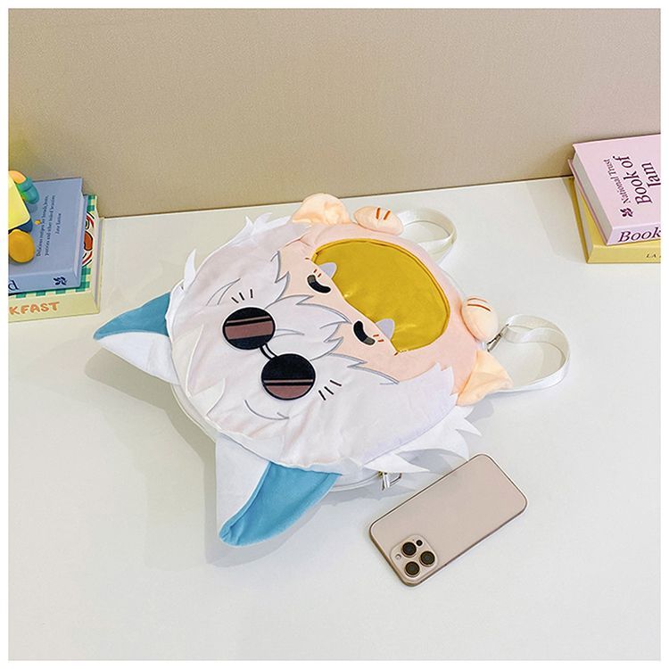 Jujutsu Kaisen Satoru Gojo Plush Transparent Itabag Crossbody Bag Anime Cosplay Accessory Gift