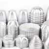 10pcs/lot Various Design Fluted Edge Wavy Flower Cup Boat Round Shape Aluminium Tart Mould Jelly Pudding Cup Cupcake Mold Baking
