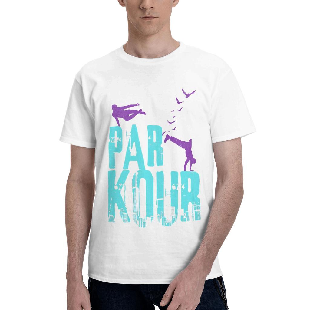 Cool Print Men T Shirt Parkour Vintage Tees Short Sleeve Round Collar Cotton Printed Clothing TShirt