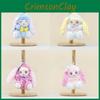 Turn Into Baby Rabbit Plush Keychain Toy Cartoon Doll Backpack Pendant Gifts