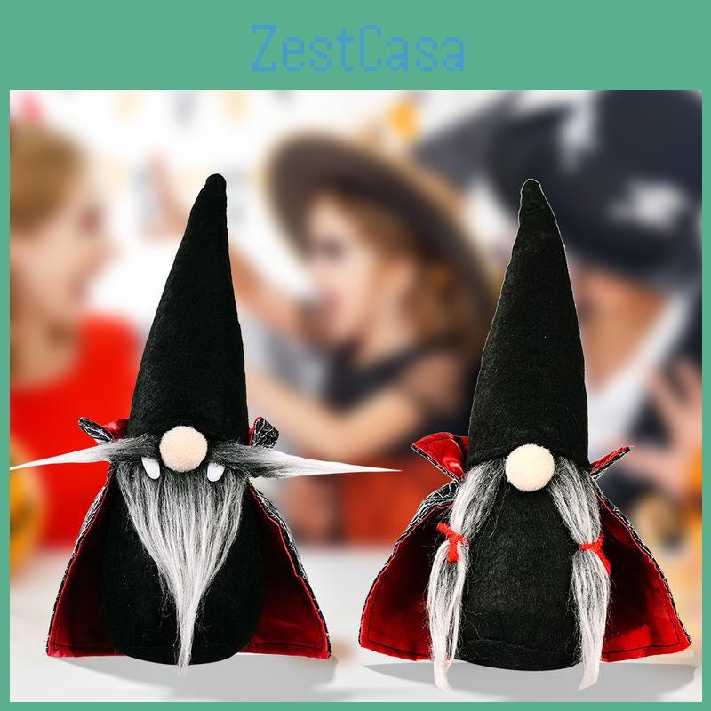 Handmade Halloween Gnome Doll Vampire Plush Decoration For Festive Holiday Cheer