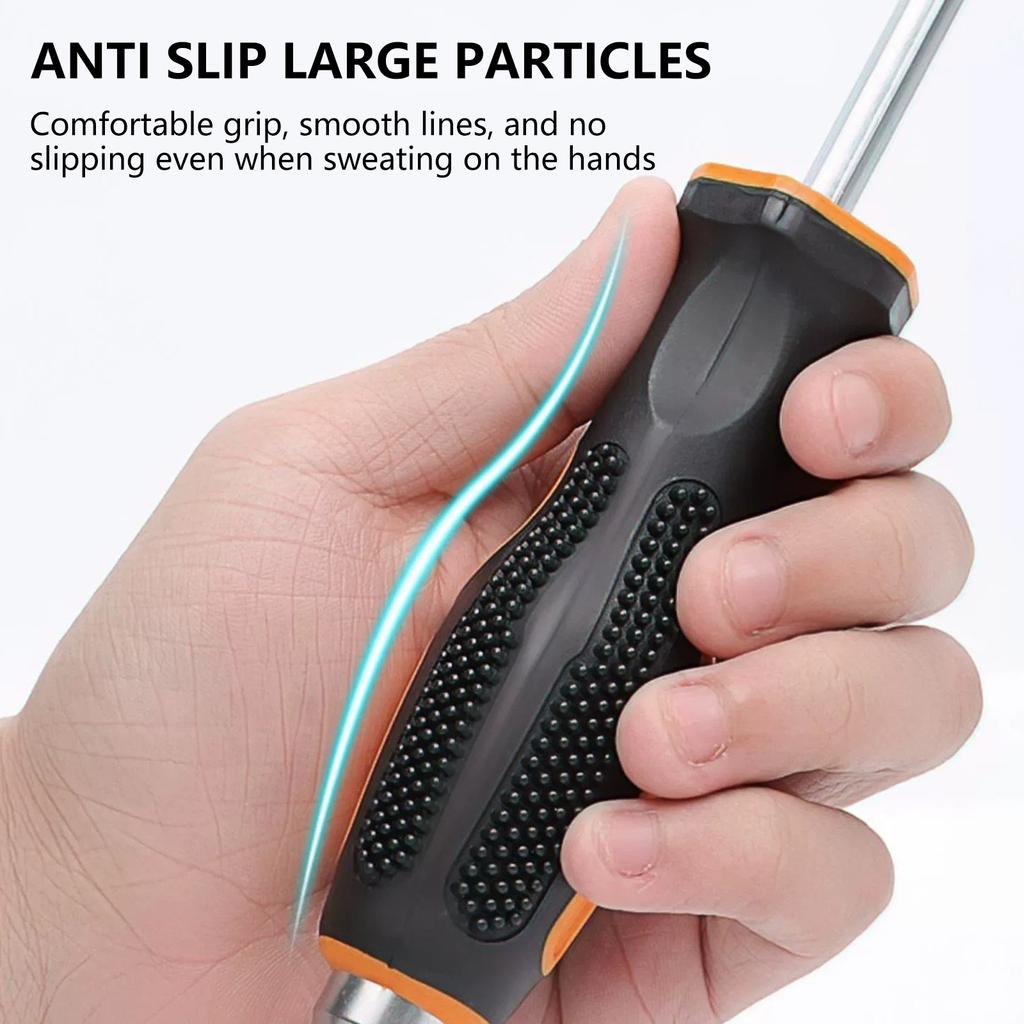 2Piece Antislip Magnetic Screwdriver Set With Striking Head for Stucked Screws Electronic and Auto Work Household Fixes