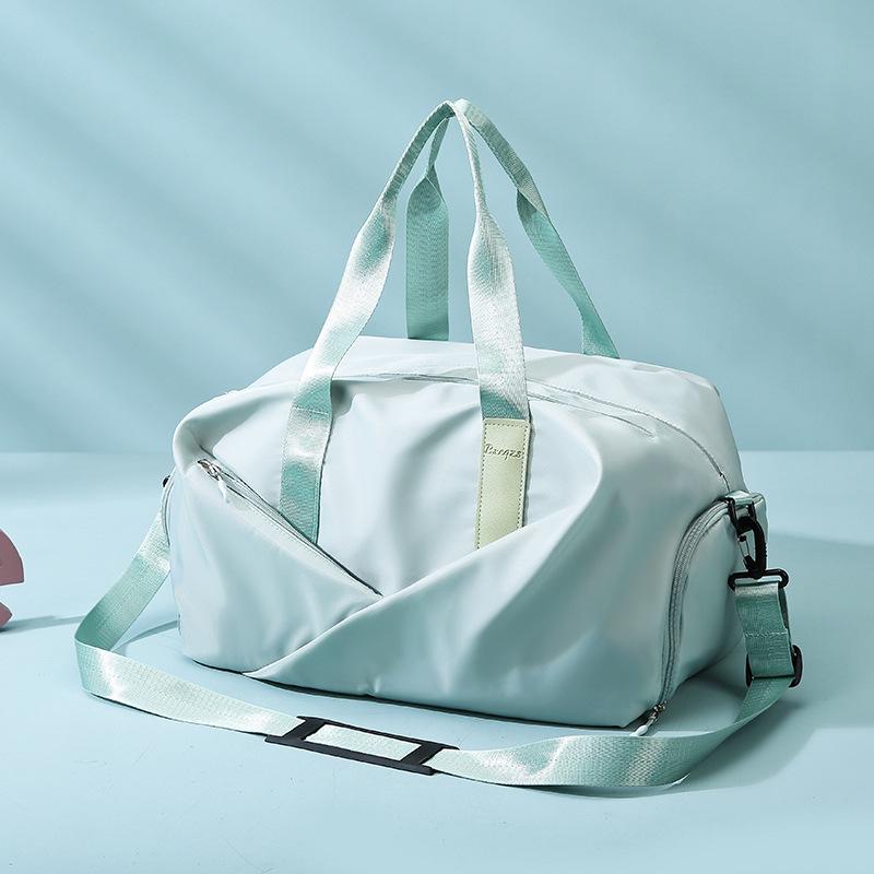 Women's Fitness Sports Bag with Shoe Compartment, Dry/Wet Separation, and Macaron Color for Yoga, Swimming, and Training