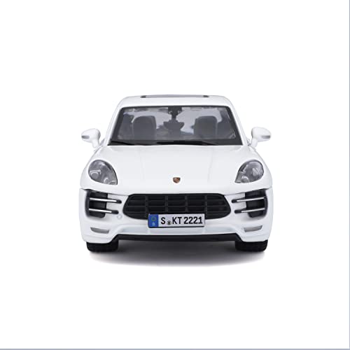 Bburago Porsche Macan 2015 Diecast Model Car 1/24 Scale (White) [Parallel Import]