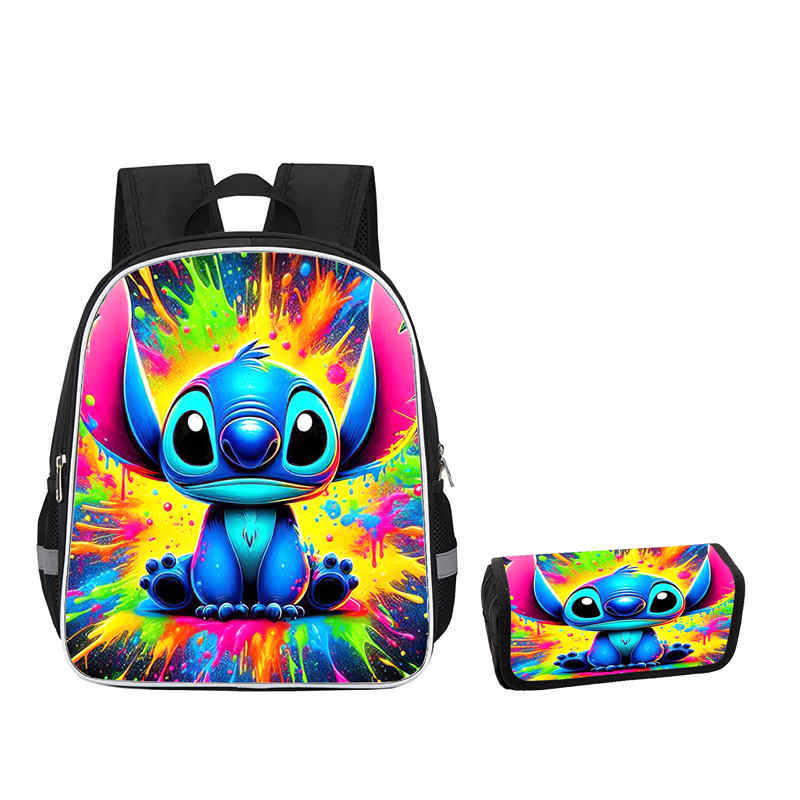 Stitch Combination Set Peripheral Backpack Men'S And Women'S Pencil Bag