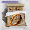 3pcs Custom Name The Fellowship of the Ring Bedding Set Duvet Cover Closure Includes 1 Duvet Cover & 2 Pillowcases for All Seasons Bedroom Decor