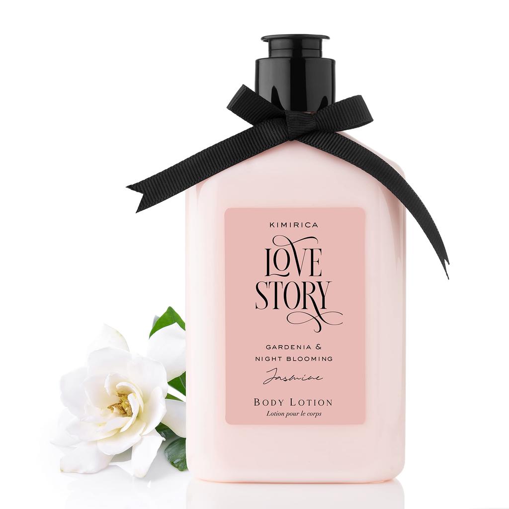 Kimirica Love Story Moisturizing Body Lotion |Gardenia and Night Blooming Jasmine | 270ml | Daily Moisturizer for All Skin Types |100% Vegan and P