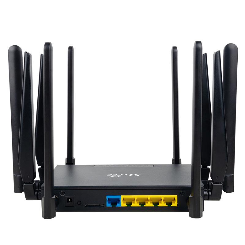 5G Dual-Band Wireless Router with SIM Card Slot, Ten Antennas, for EU & Asia WiFi Sharing