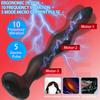 Electric Shock Prostate Massager Beads Anal Vibrators Heating Anal Butt Plug Vibrator Male Masturbator Sex Toys For Men Women