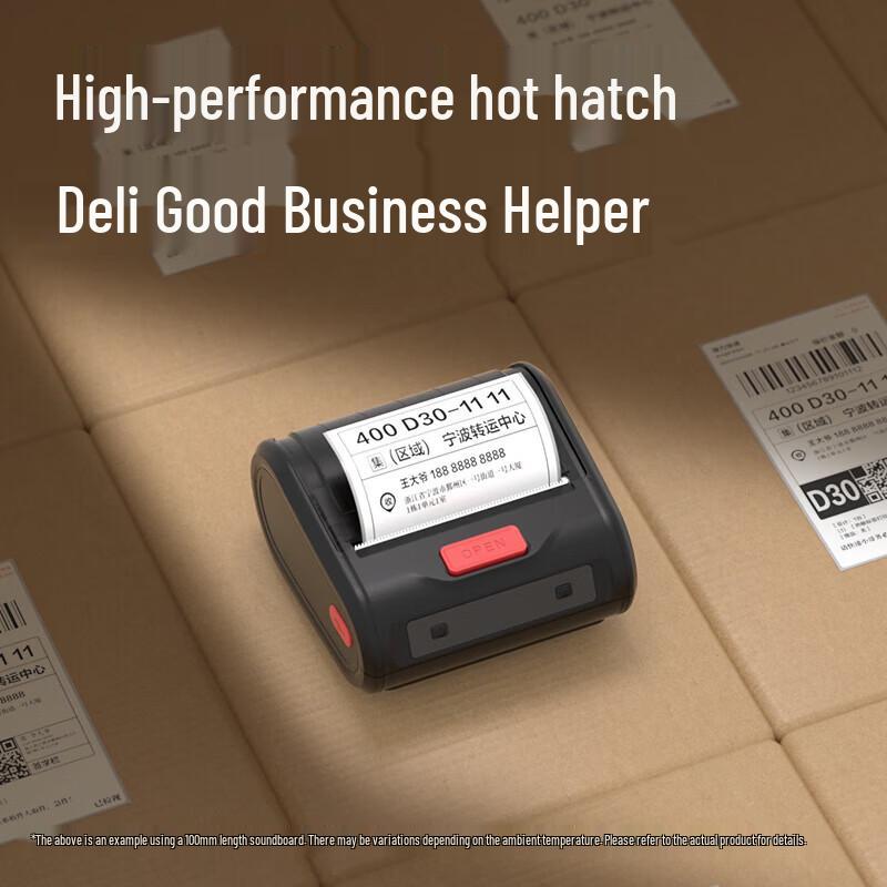 Deli GE365W Portable Bluetooth Thermal Label Printer CN plug (adapter included)