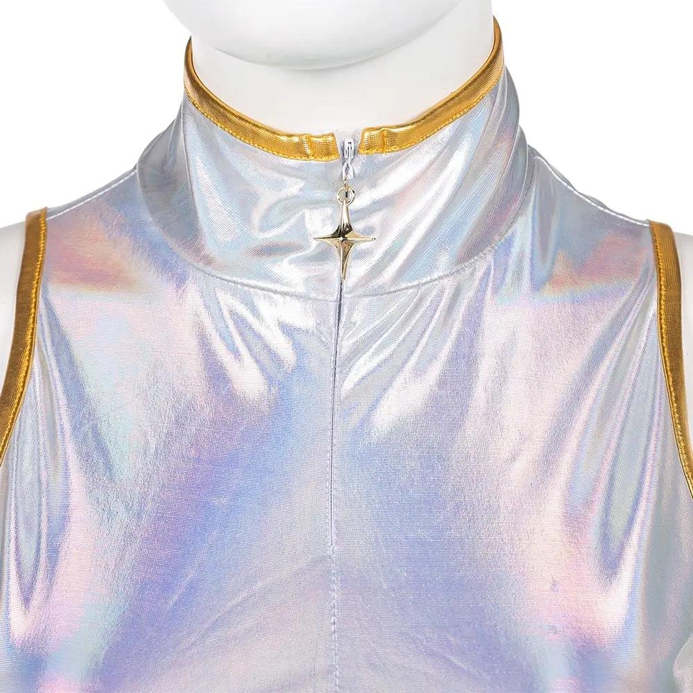 Demon Rumi Cosplay Costume K-pop Fantasia Hunters Adult Women Top Vest Shorts Chain Belt Outfits Halloween Carnival Party Suit