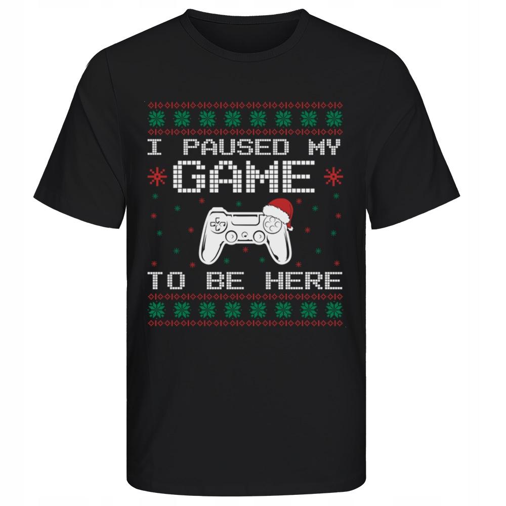 Koszulka Świąteczna na prezent dla gracza na Mikołajki klasowe Mikołaja XL