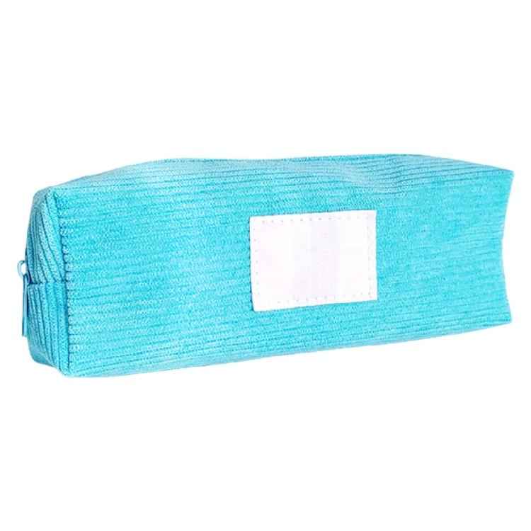 Candy Color Pen Bag Corduroy Pen Case Large Capacity Pencil Bag Japanese Styles Pencil Case School Office Supplies
