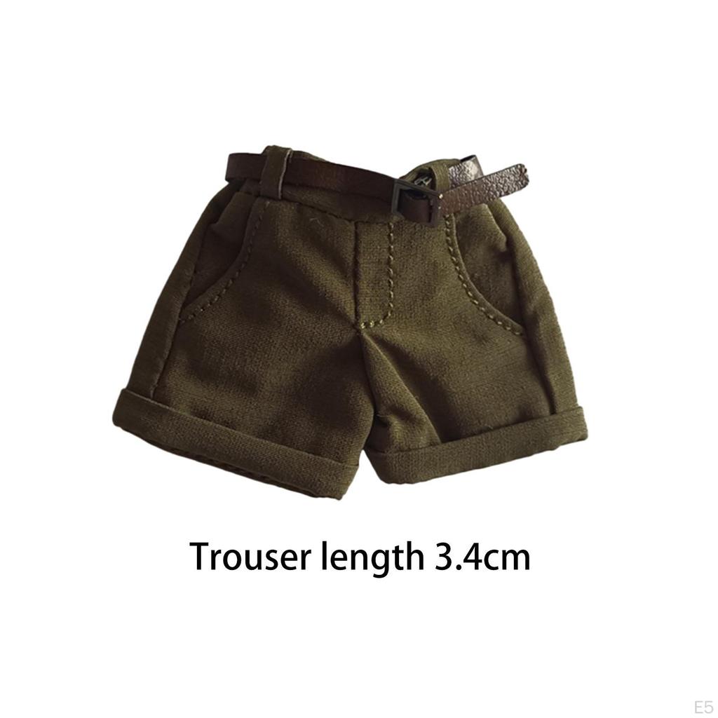 1/12 Female Figure Shorts Outfits Costume Handmade Stylish Accessories Model Doll Decor Soft