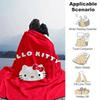 1pc. Hello Kitty Red Background Blanket - Perfect for Home Office Outdoor Gift Suitable Al