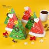Family Christmas Tradition Box Candy Boxes Tree Shaped Packaging Small Paper Festive Gift Treat for New Year Party Supplies Reusable