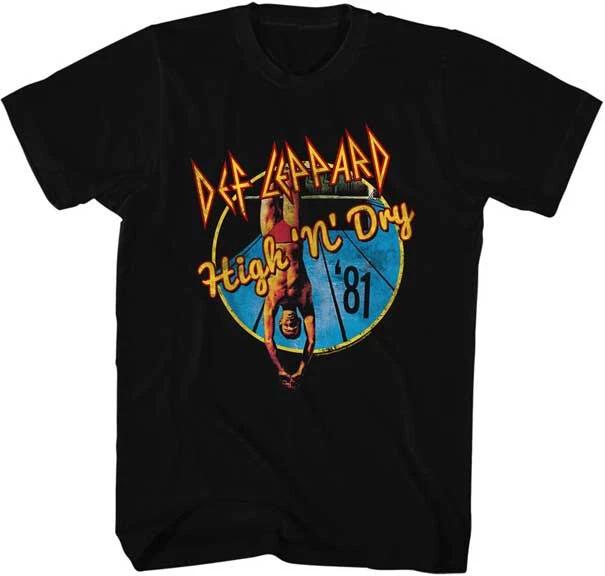Def Leppard High N Dry 81 Men s T Shirt Rock Band Music Merch 3XL
