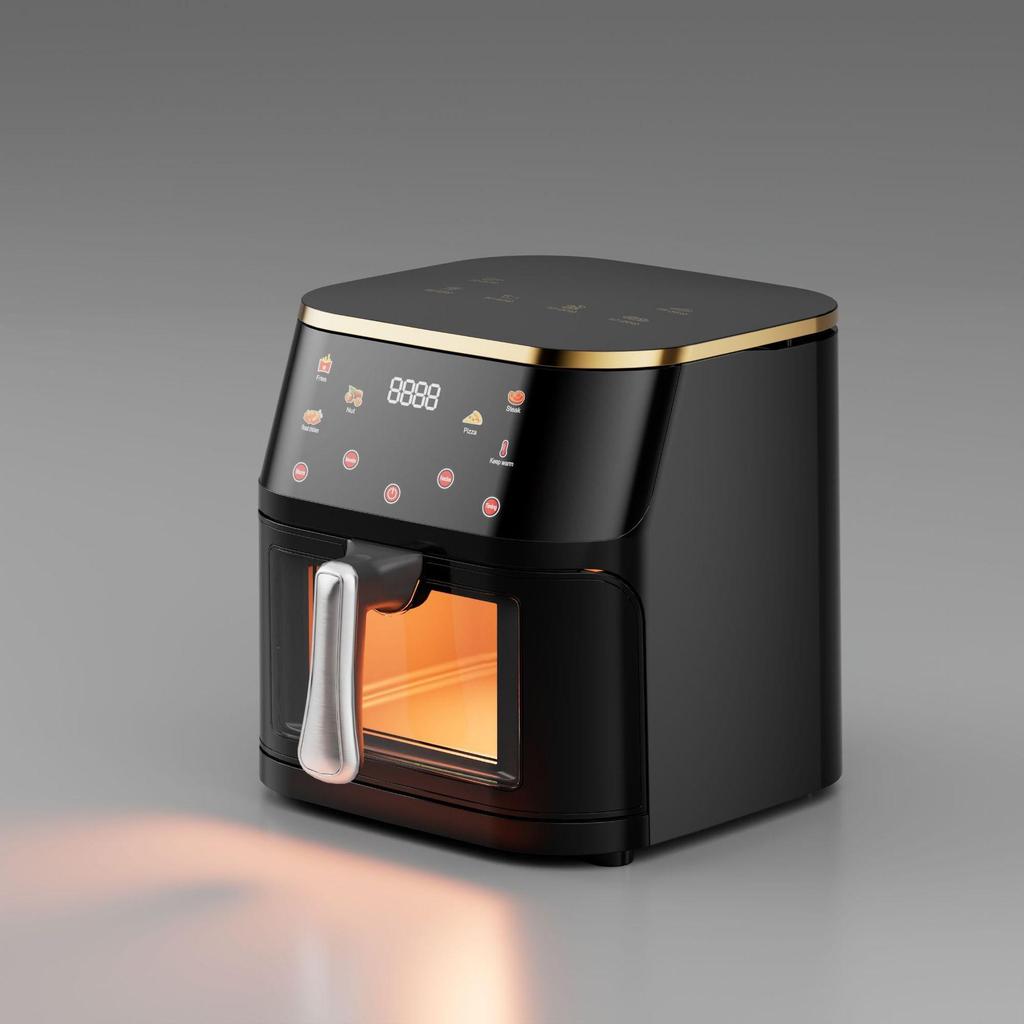Smart Stainless Steel Air Fryer with Visual Display - Large Capacity, US Standard
