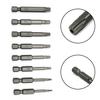 Professional Grade 1/4 Inch Hex Shank Torx Screwdriver Bits 5 Pieces