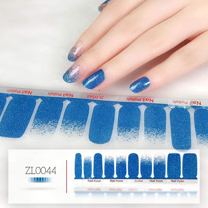 Film o lakierze do paznokci Beauty Nail Polish 20 naklejek do zdobienia paznokci Nowe naklejki na paznokcie w odcieniu różu cebulowego Naklejki do zdobienia paznokci
