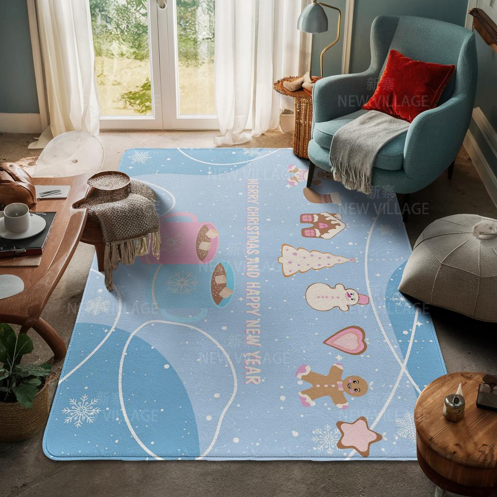 Koberec ke vchodu do domu Rohožka ke dveřím do domu Obývací pokoj Vana Koupelna Protiskluzové koberce s absorpcí vody vana Veselé Vánoce zima