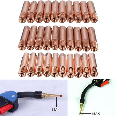 10ks držák hrotů svařovacího hořáku plynová tryska 0,8/1,0/1,2 mm MB-15AK MIG/MAG M6