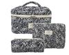 Hand-held makeup bag large capacity small floral storage bag portable quilted cotton fabric cute flowers travel bag