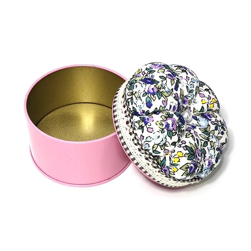 

Pumpkin Shap Sewing Pin Cushion Needlework Craft Sewing Pin Storage Box Button Storage Handcraft Needle Holder