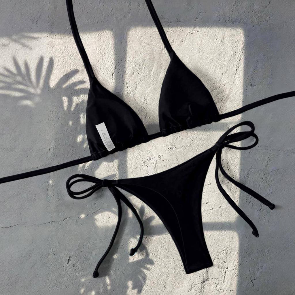 Women's Split Two-Piece Bikini Swimsuit Sport Swimsuit