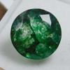 Natural Green Emerald Loose Gemstone 6.80 Ct Round Shape for Jewelry Making and Gem Collections
