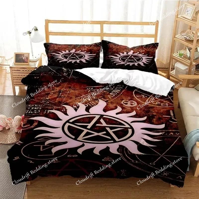 Übernatürliches 3D-gedrucktes Bettbezug-Set Twin Full Queen King Size Bettwäsche-Set Bettwäsche Bettdecke Bettwäsche-Sets