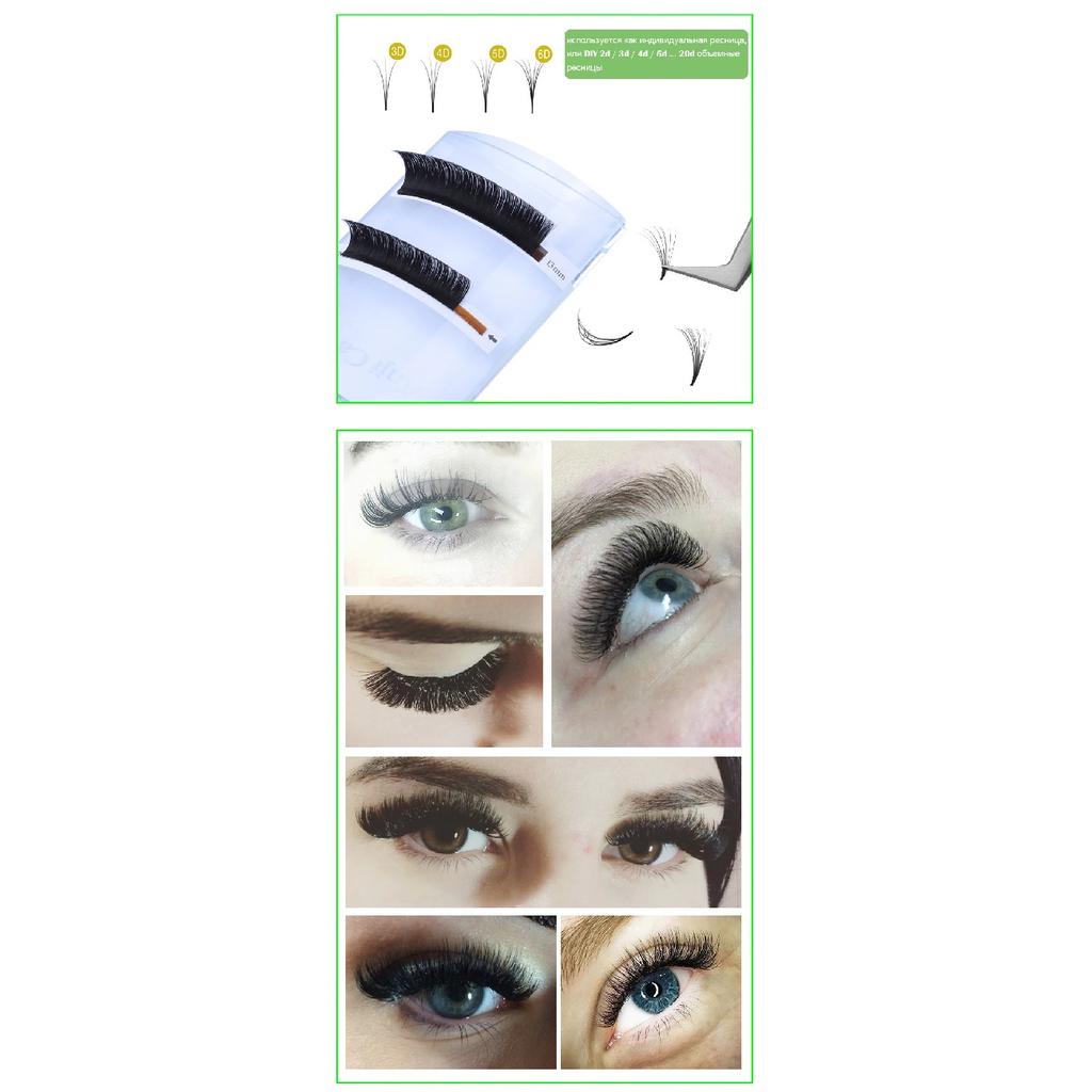 Fadvan Easy Fan Eyelash Extension Soft Faux Mink Lash Russia Volume 1 Second Flare Blooming Eyelash Professional Makeup Supplies
