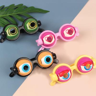 Zwariowane Oczy Okulary Googly Zabawka Mrugające Okulary z Sznurkiem do Pociągania Mrugająca Akcja Zabawny Rekwizyt Nowość dla Dzieci na Imprezę Występ Sceniczny