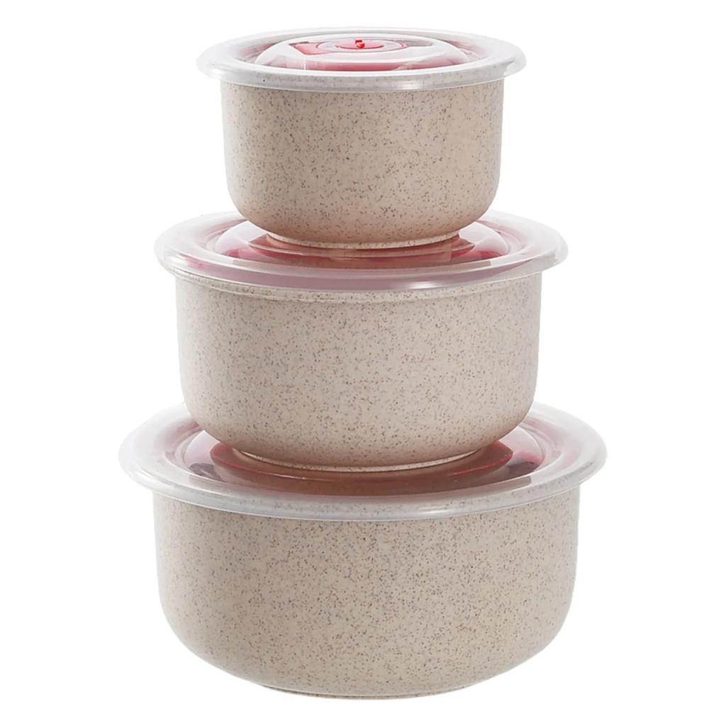 Kitchen Fresh-Keeping Bowl With Lid Dry Food Fruits And Vegetables Sealed Storage Box Portable Office Worker Lunch Box